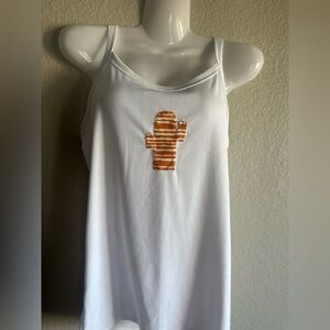 Hand sewn cactus tank top